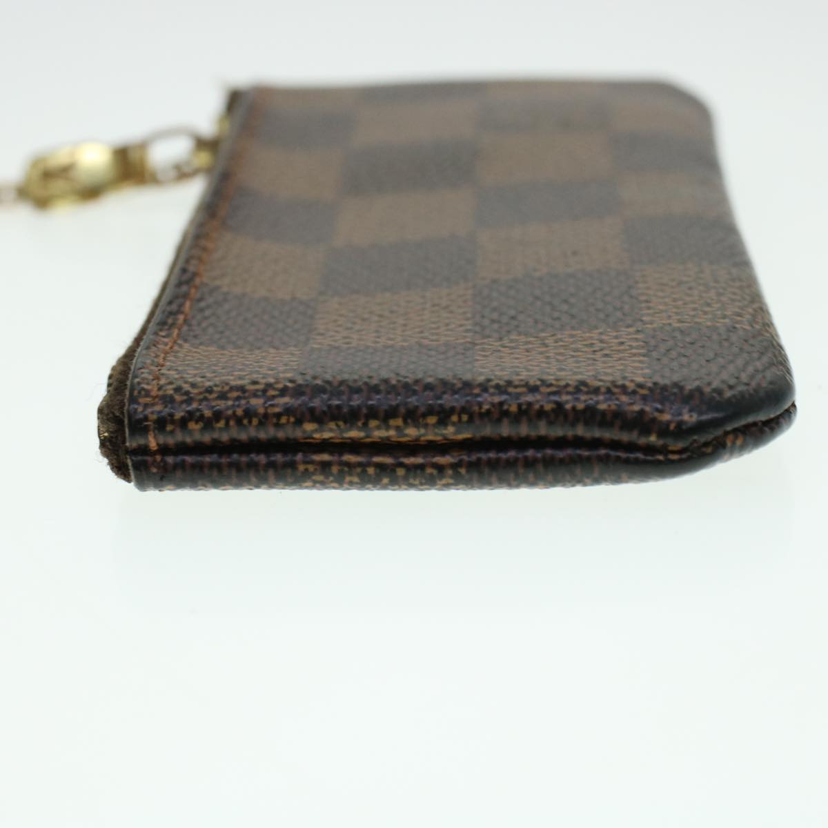 LOUIS VUITTON Damier Ebene Pochette Cles Coin Purse N62658 LV Auth 45352