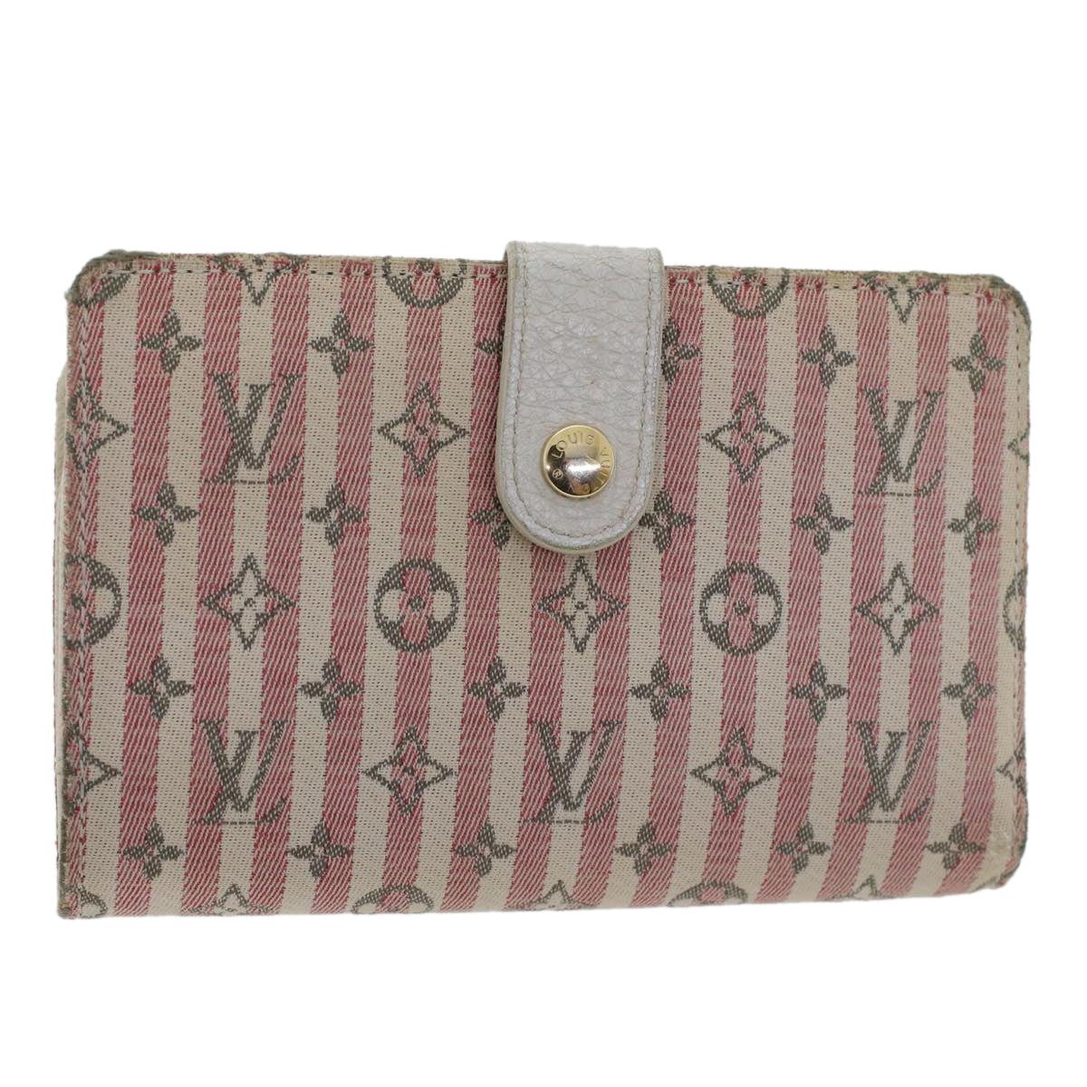 LOUIS VUITTON Mini Lin Croisette Portefeuille Viennois Wallet Pink M95658 45365