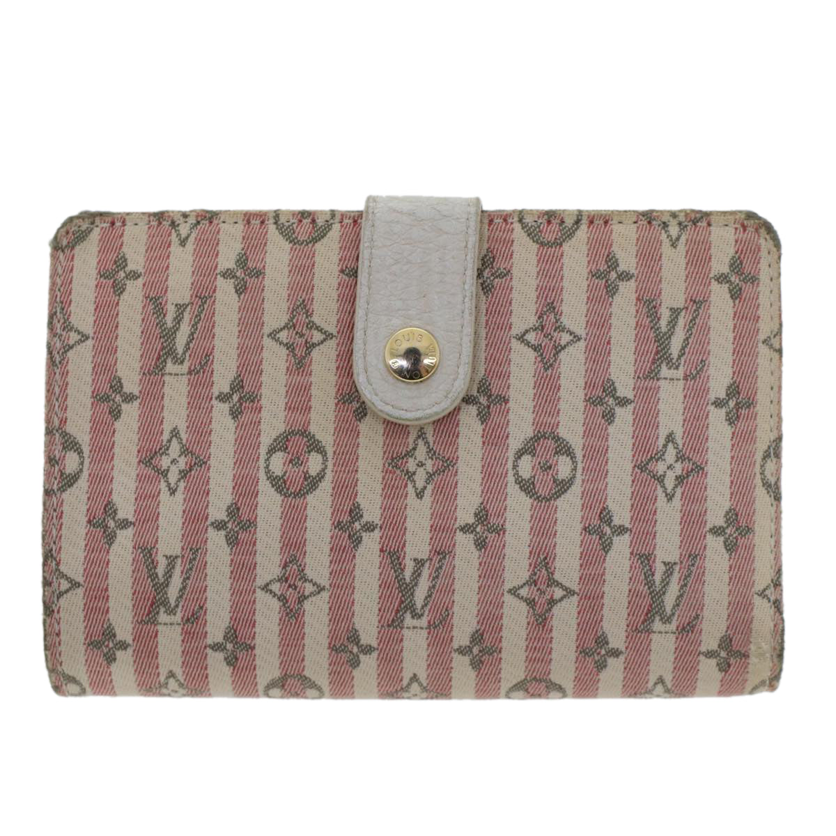 LOUIS VUITTON Mini Lin Croisette Portefeuille Viennois Wallet Pink M95658 45365