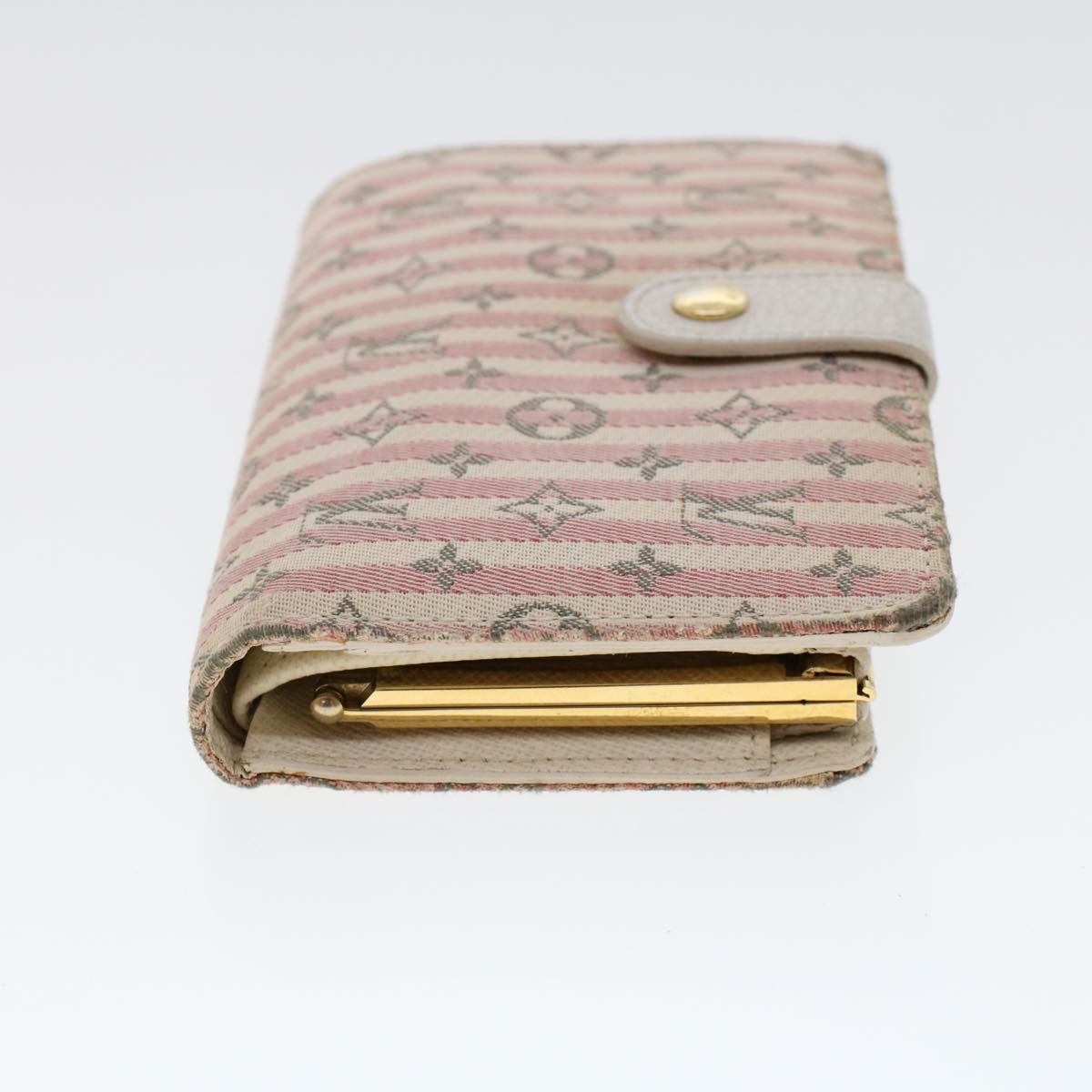 LOUIS VUITTON Mini Lin Croisette Portefeuille Viennois Wallet Pink M95658 45365