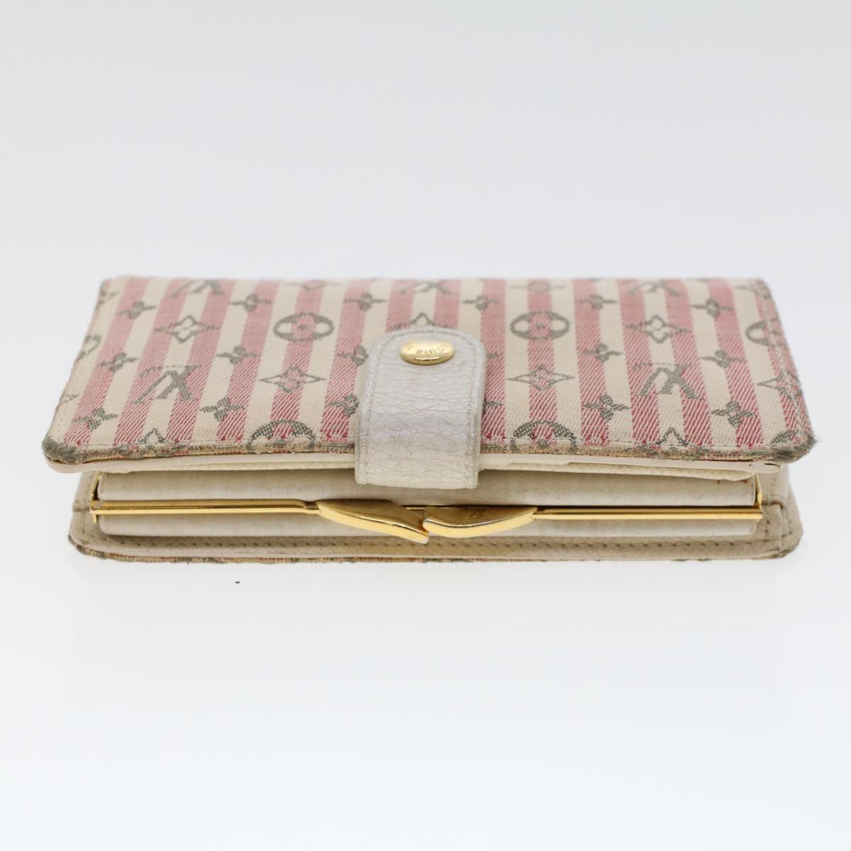 LOUIS VUITTON Mini Lin Croisette Portefeuille Viennois Wallet Pink M95658 45365