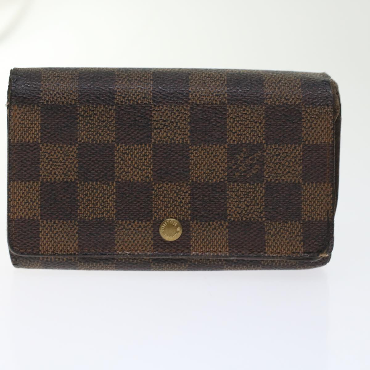 LOUIS VUITTON Damier Ebene Wallet 3Set LV Auth 45406