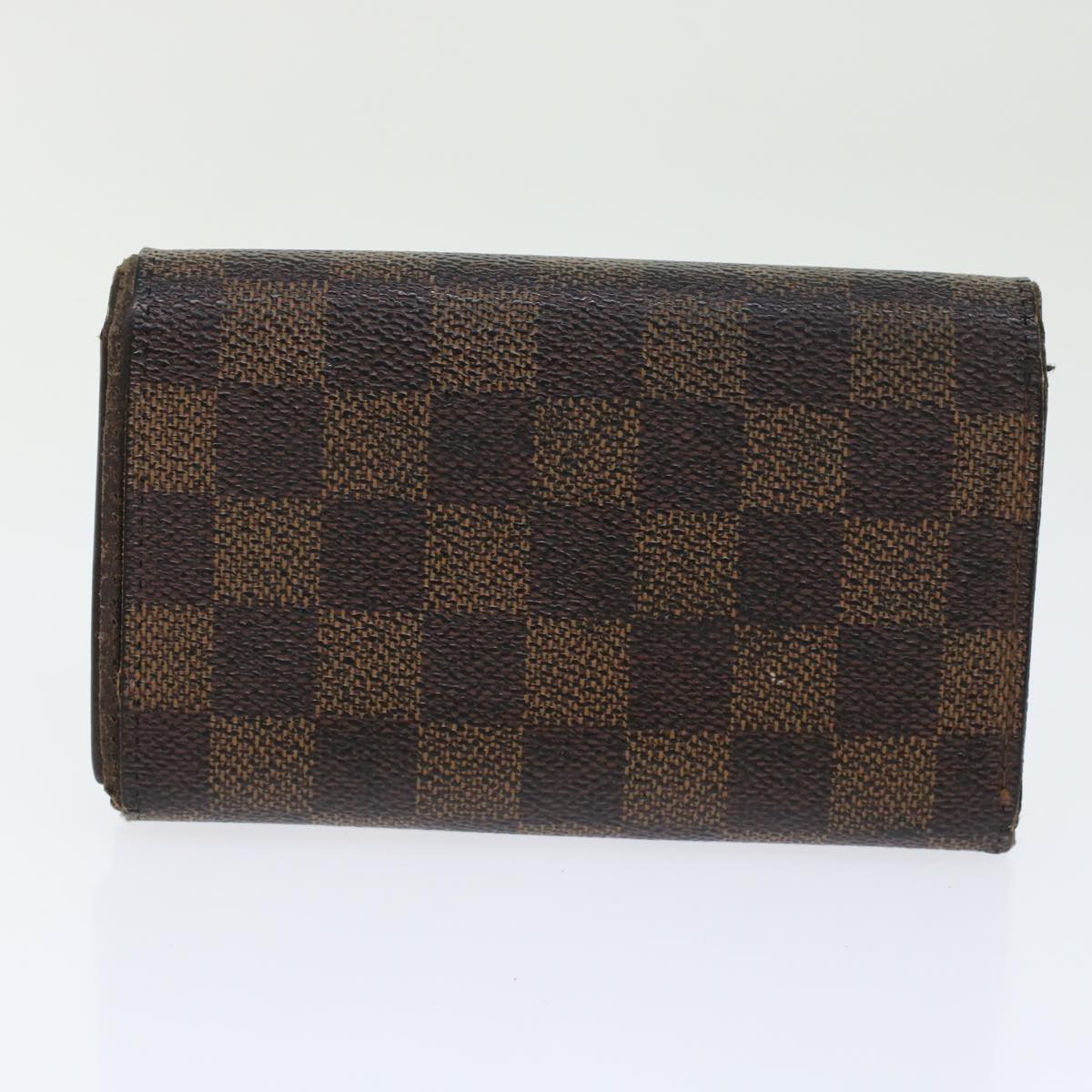 LOUIS VUITTON Damier Ebene Wallet 3Set LV Auth 45406