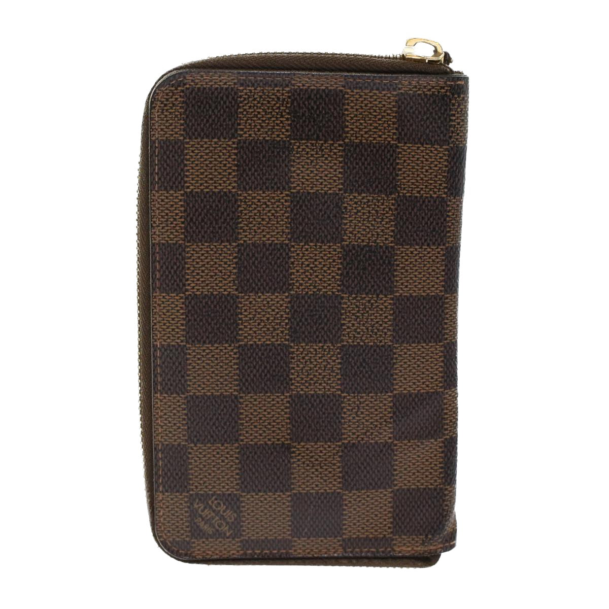 LOUIS VUITTON Damier Ebene Wallet 3Set LV Auth 45406