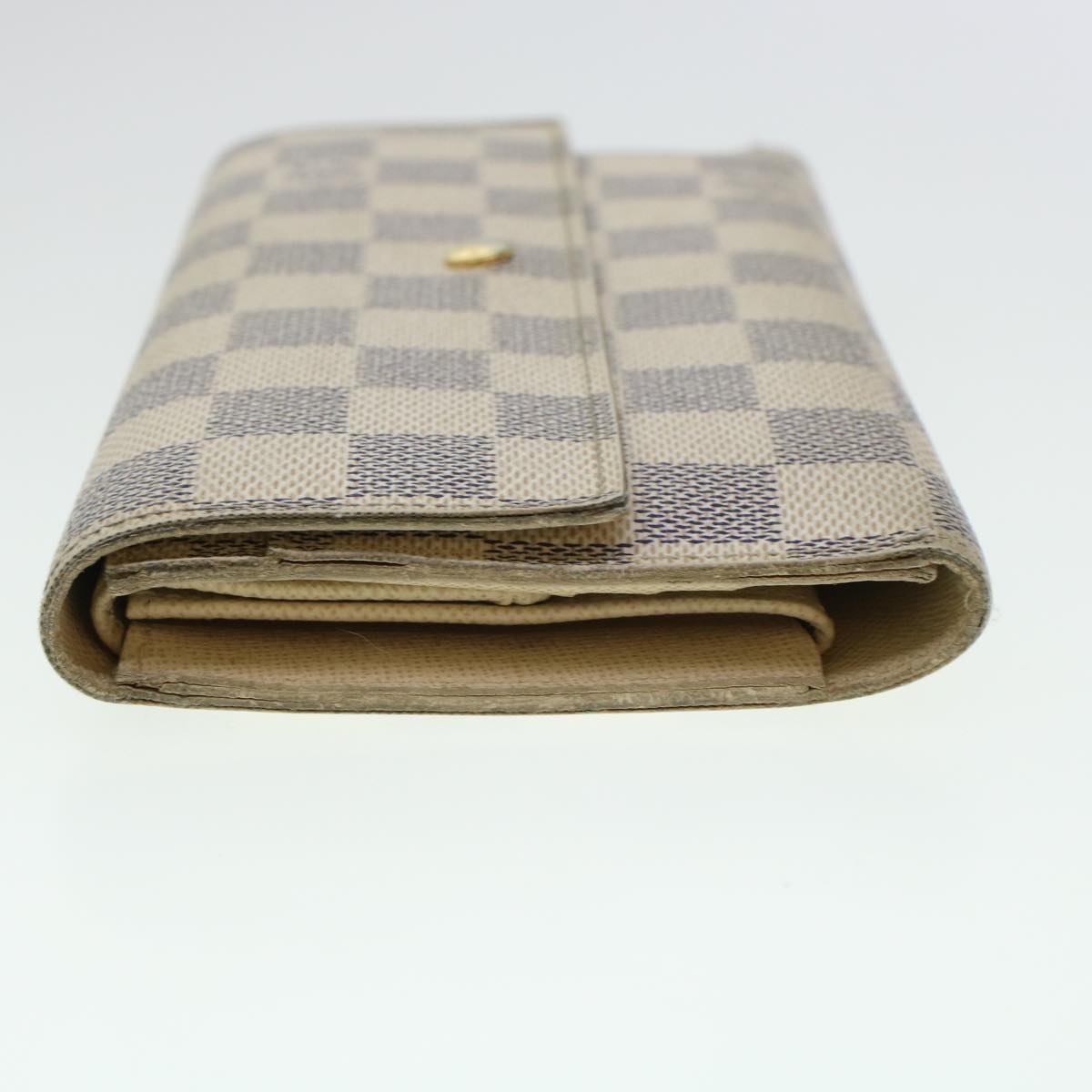 LOUIS VUITTON Damier Azur Portefeuille International Wallet N61732 Auth 45420