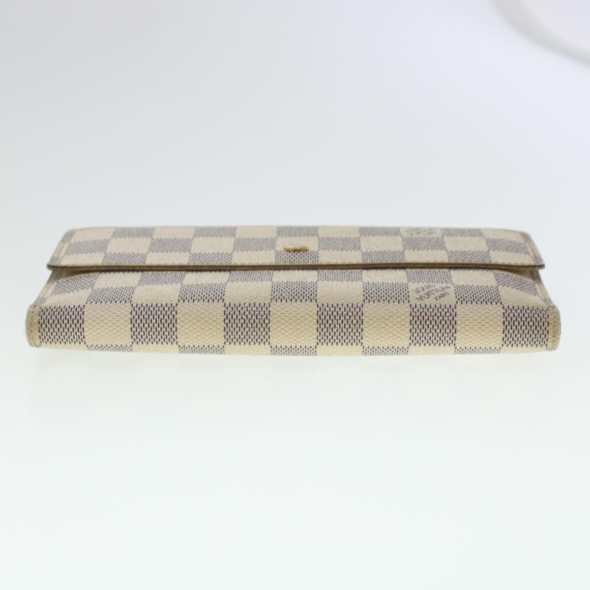 LOUIS VUITTON Damier Azur Portefeuille International Wallet N61732 Auth 45420