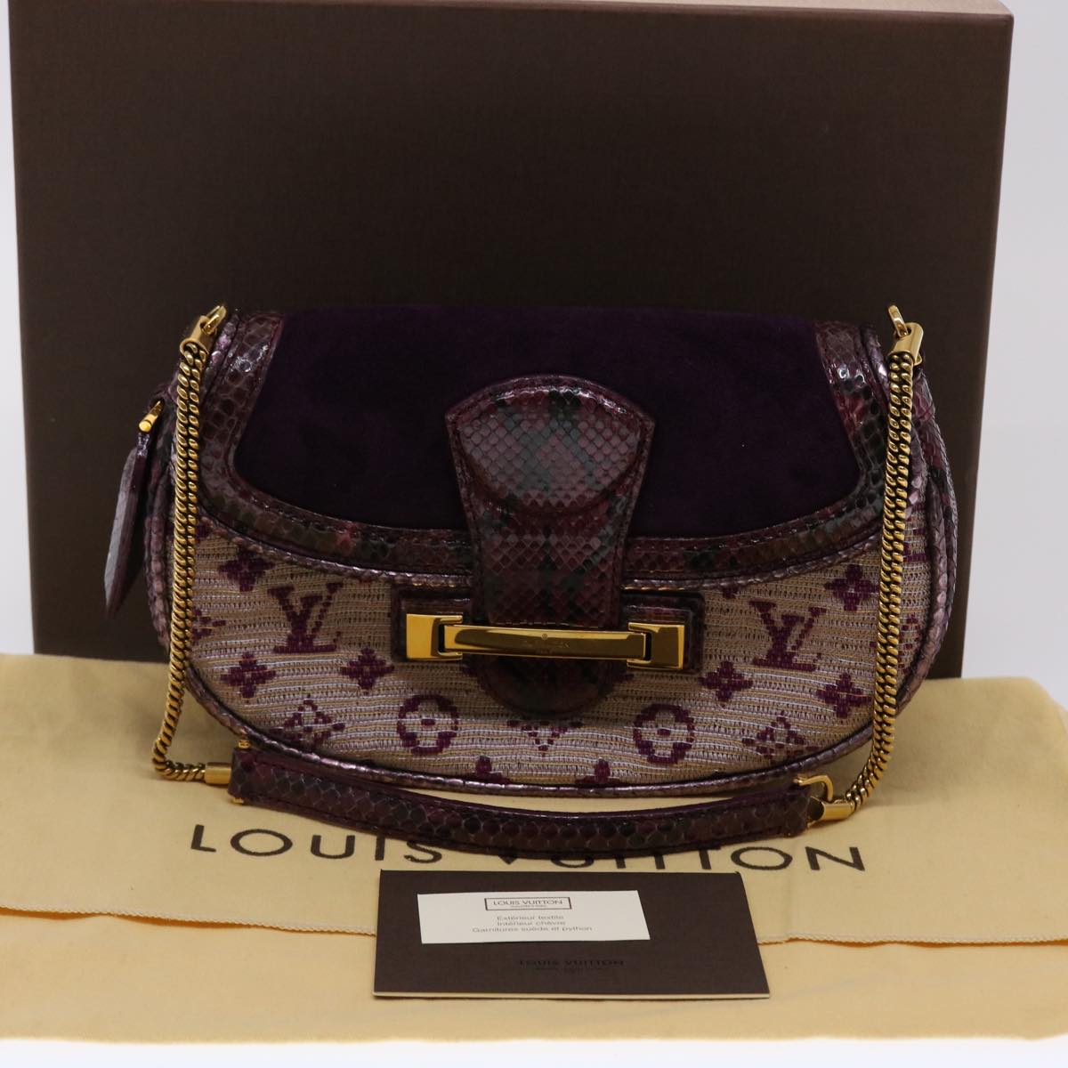 LOUIS VUITTON Monogram Empire Revan Shoulder Bag Viole N91107 LV Auth 45444A