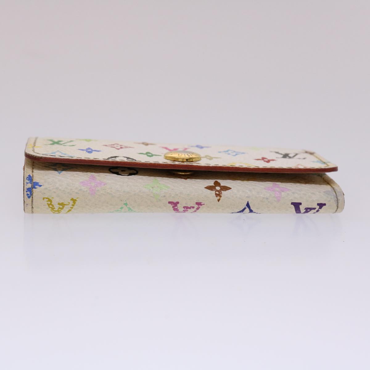 LOUIS VUITTON Monogram Multicolor Multi Cles 4 Key Case White M60043 Auth 45447