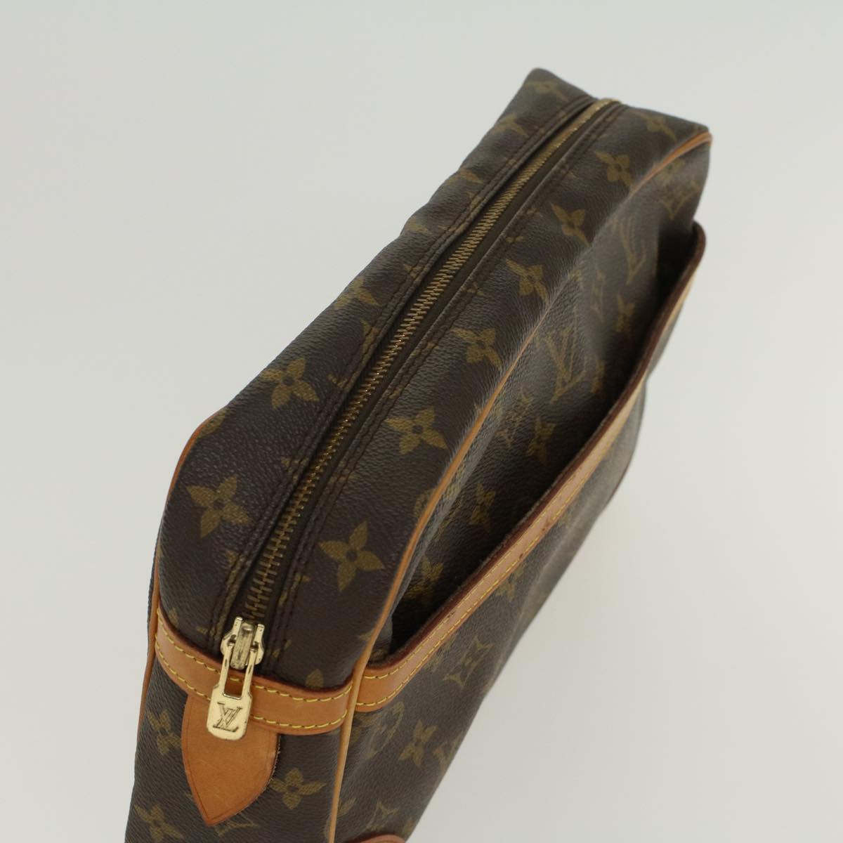 LOUIS VUITTON Monogram Compiegne 28 Clutch Bag M51845 LV Auth 45475