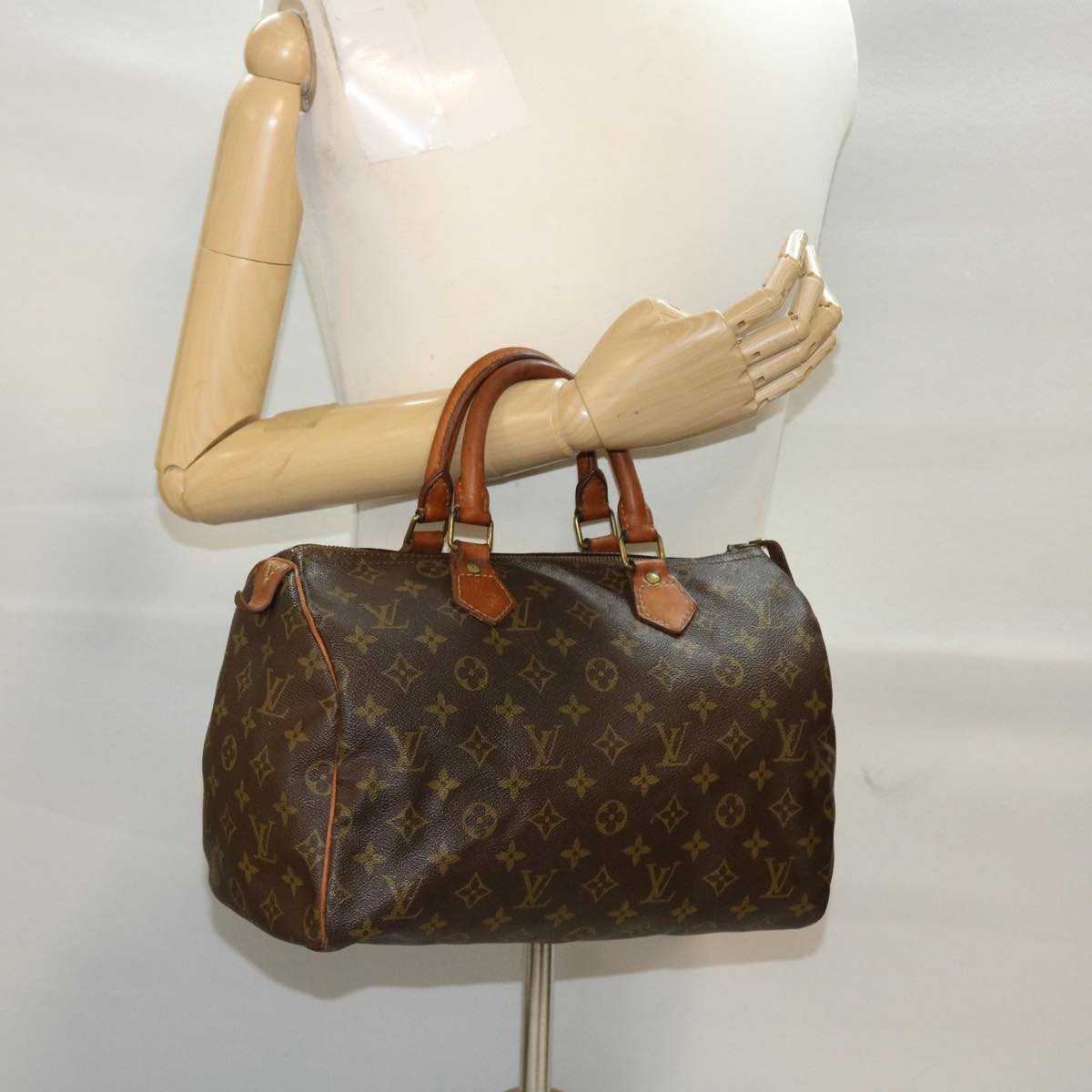 LOUIS VUITTON Monogram Speedy 30 Hand Bag M41526 LV Auth 45488