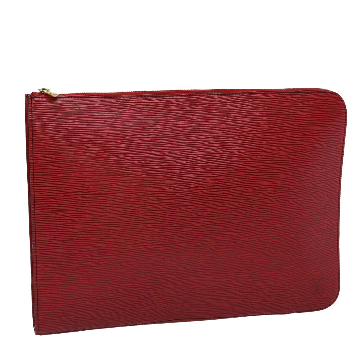 LOUIS VUITTON Epi Posh Documents Clutch Bag Red M54497 LV Auth 45493