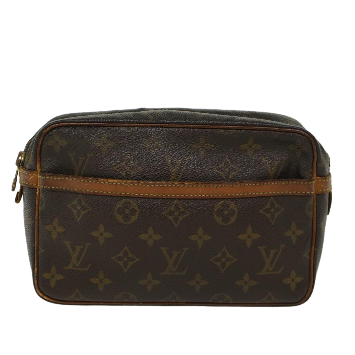 LOUIS VUITTON Monogram Compiegne 23 Clutch Bag M51847 LV Auth 45509