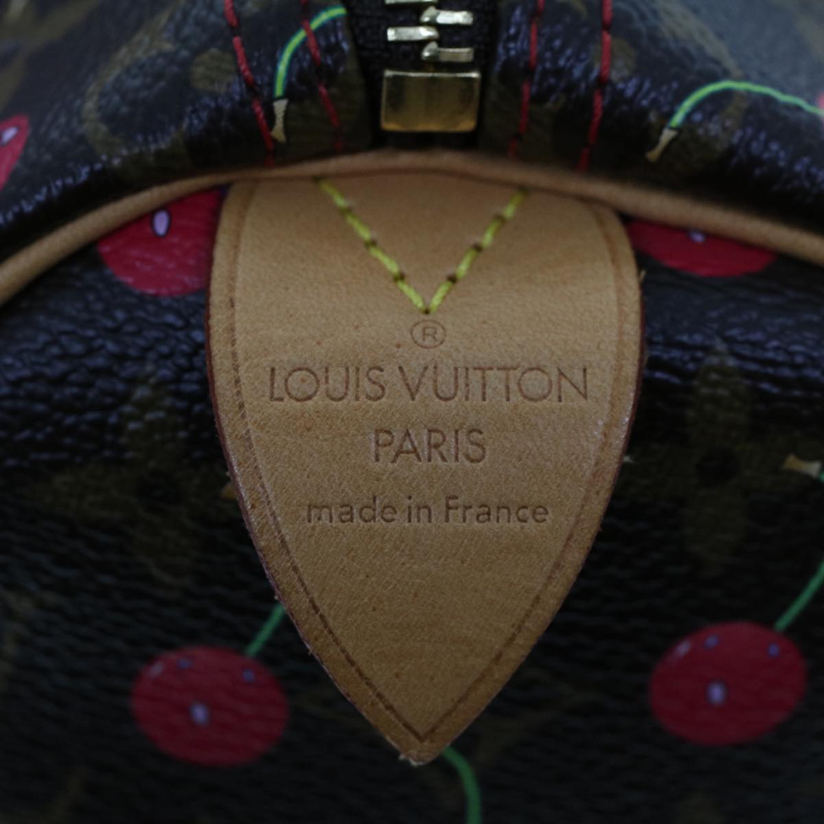 LOUIS VUITTON Monogram Cherry Speedy 25 Hand Bag M41528 LV Auth 45514