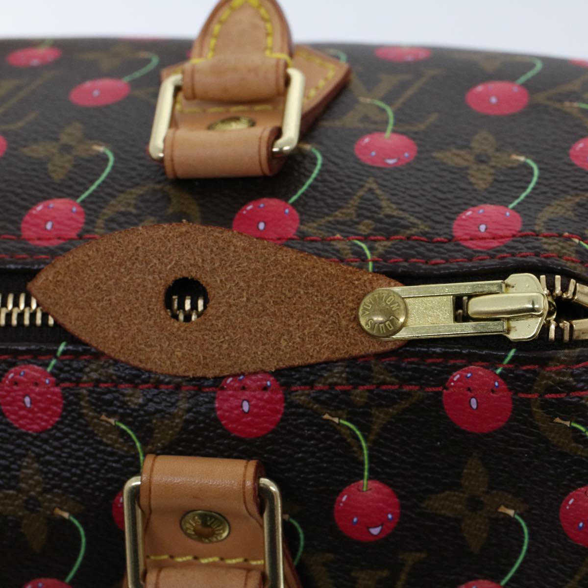 LOUIS VUITTON Monogram Cherry Speedy 25 Hand Bag M41528 LV Auth 45514