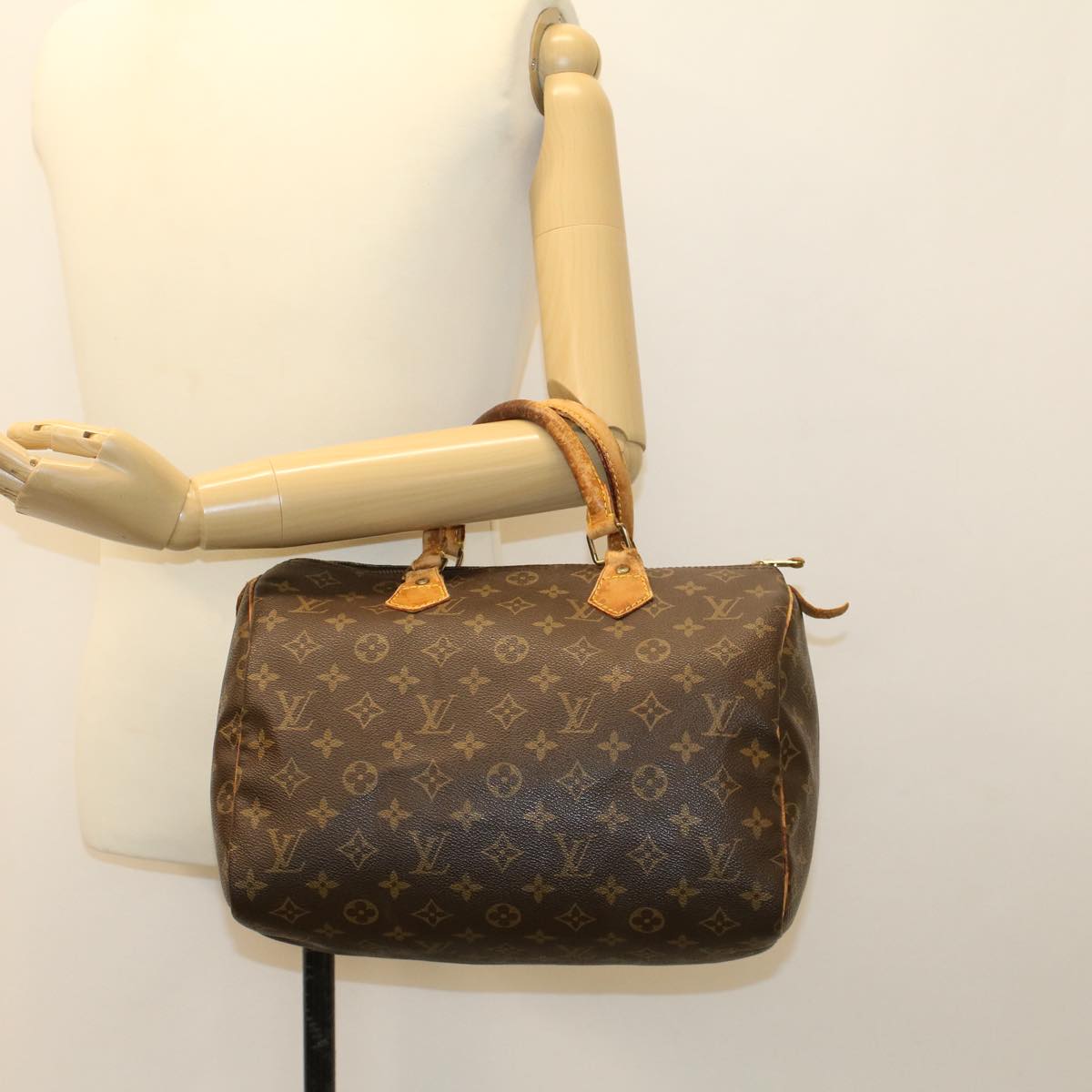 LOUIS VUITTON Monogram Speedy 30 Hand Bag M41526 LV Auth 45528