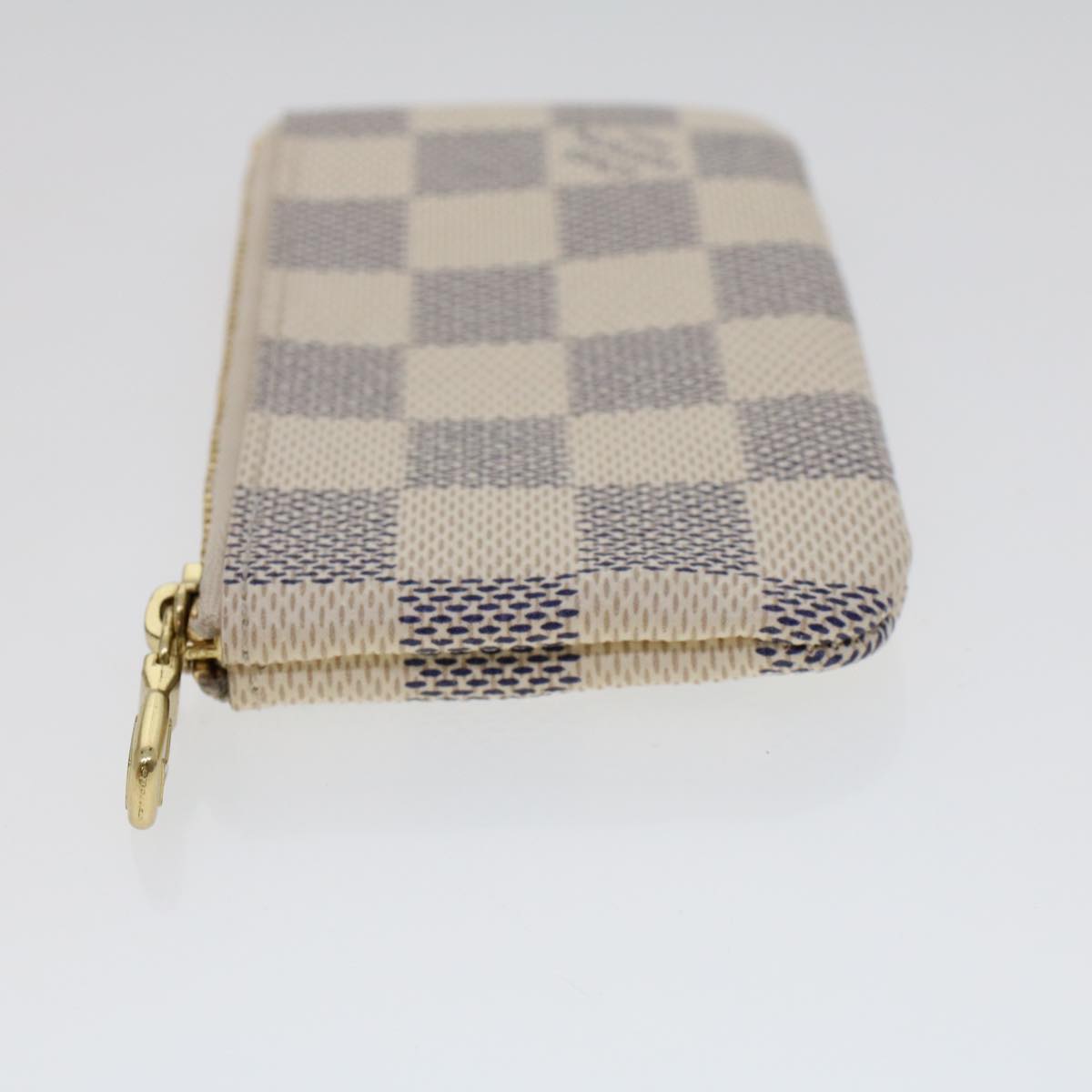 LOUIS VUITTON Damier Azur Pochette Cles Coin Purse N62659 LV Auth 45566