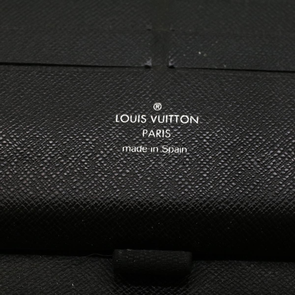 LOUIS VUITTON Damier Graphite Illustre Zippy Organizer Wallet N63002 Auth 45567