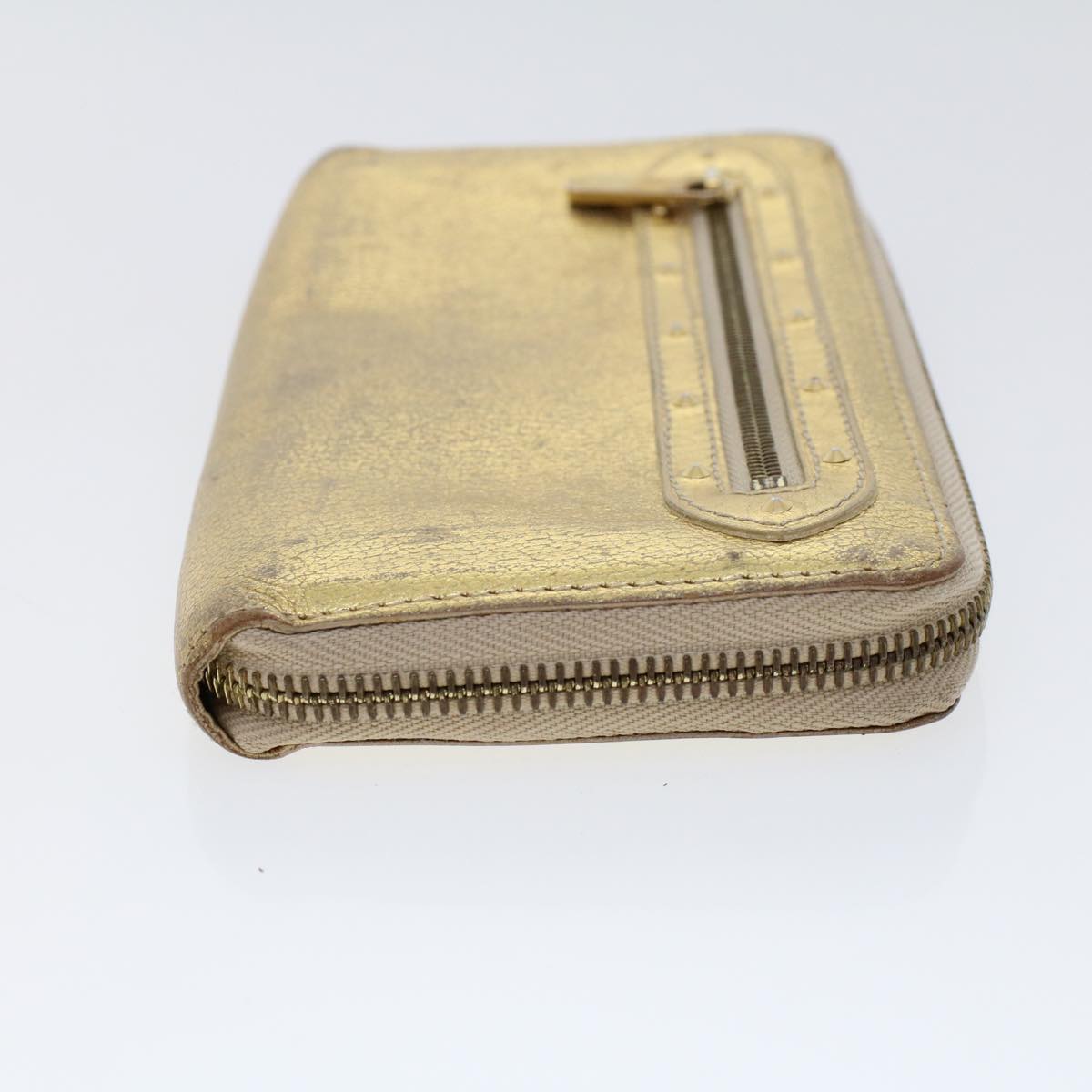 LOUIS VUITTON Zippy Wallet Long Wallet Suhari Gold M95569 LV Auth 45569