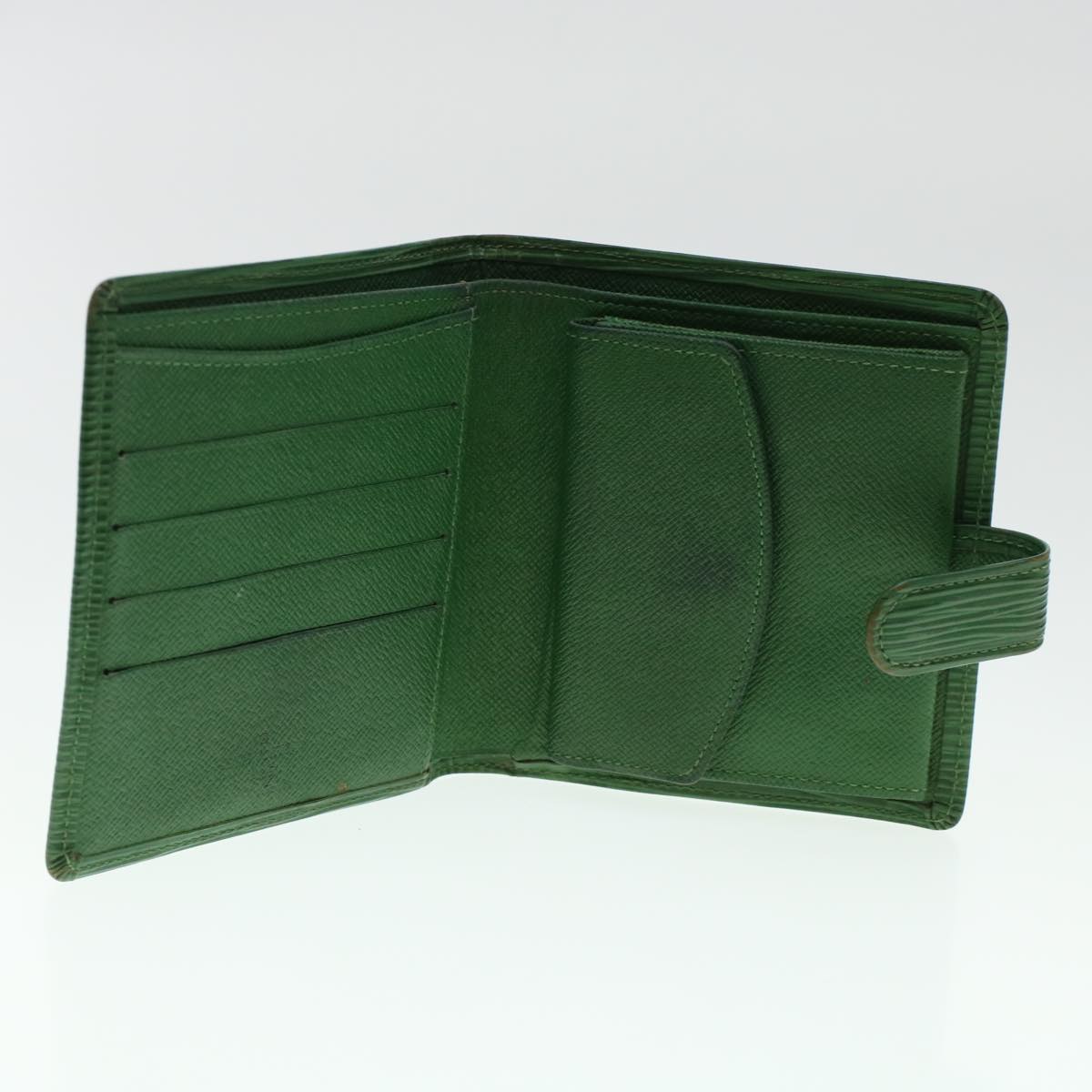 LOUIS VUITTON Epi Wallet 3Set Green LV Auth 45621