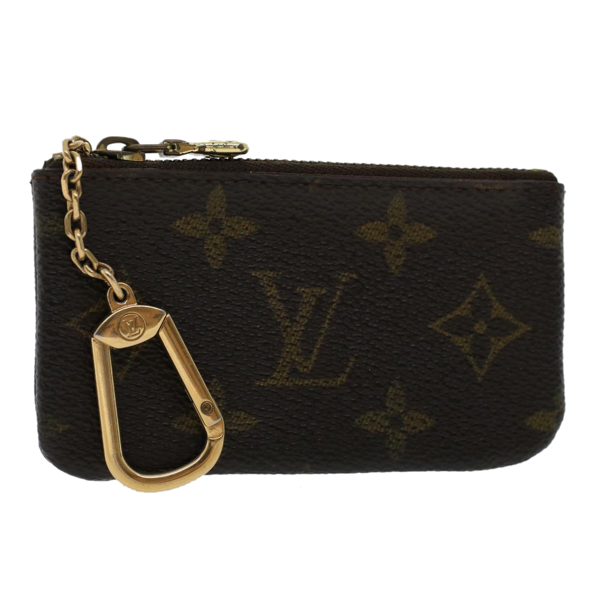 LOUIS VUITTON Monogram Pochette Cles Coin Purse M62650 LV Auth 45623