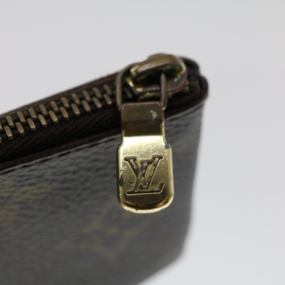 LOUIS VUITTON Monogram Pochette Cles Coin Purse M62650 LV Auth 45623