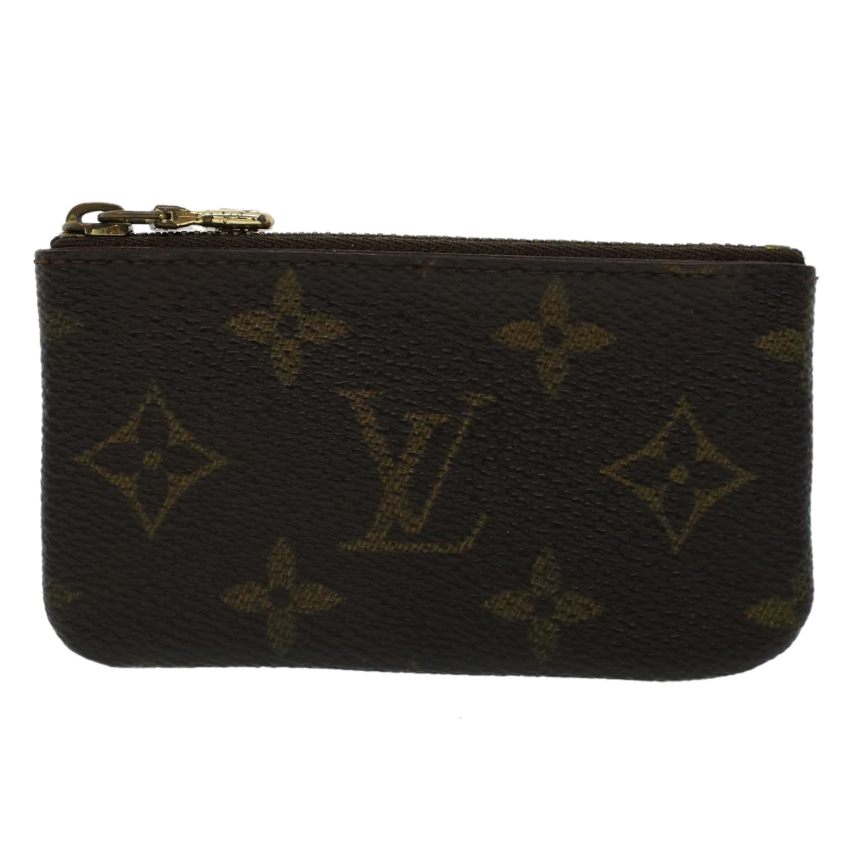 LOUIS VUITTON Monogram Pochette Cles Coin Purse M62650 LV Auth 45623