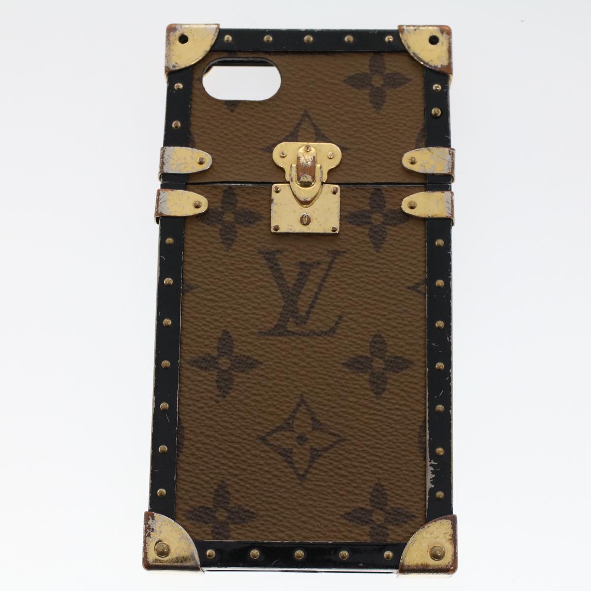 LOUIS VUITTON Monogram Cell Phone Case 4Set LV Auth 45626