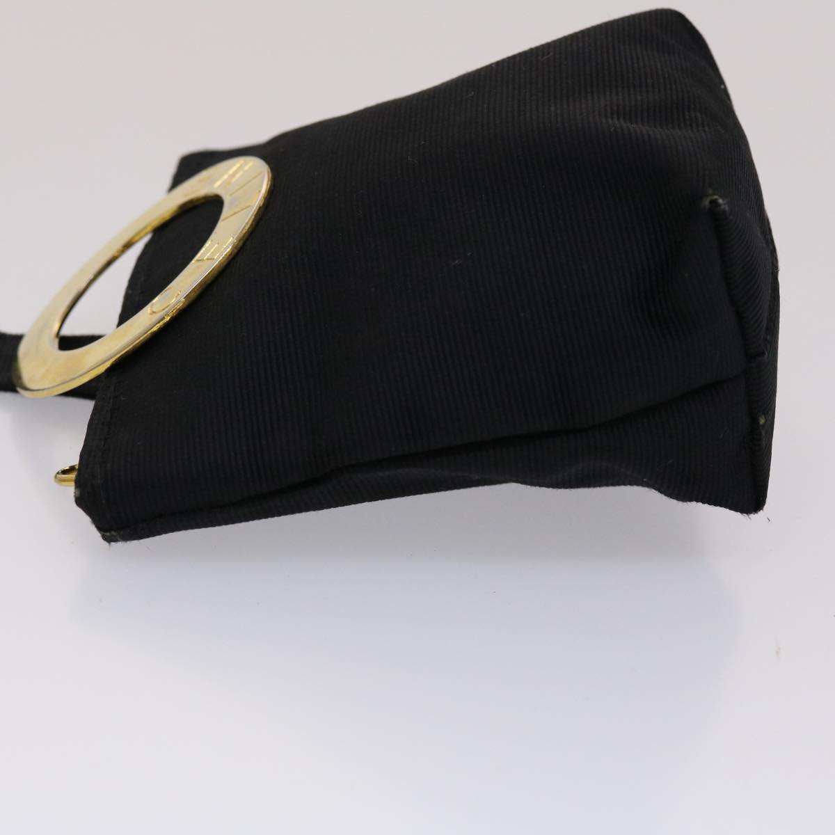 CELINE Pouch Nylon Black Auth 45637