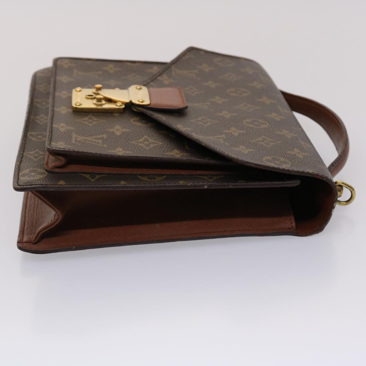 LOUIS VUITTON Monogram Monceau 28 Hand Bag 2way M51185 LV Auth 45646