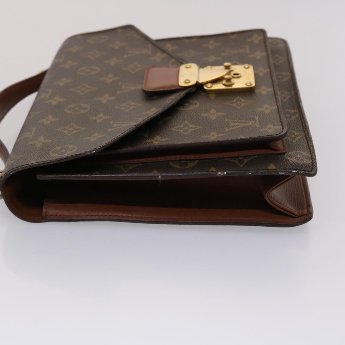 LOUIS VUITTON Monogram Monceau 28 Hand Bag 2way M51185 LV Auth 45646