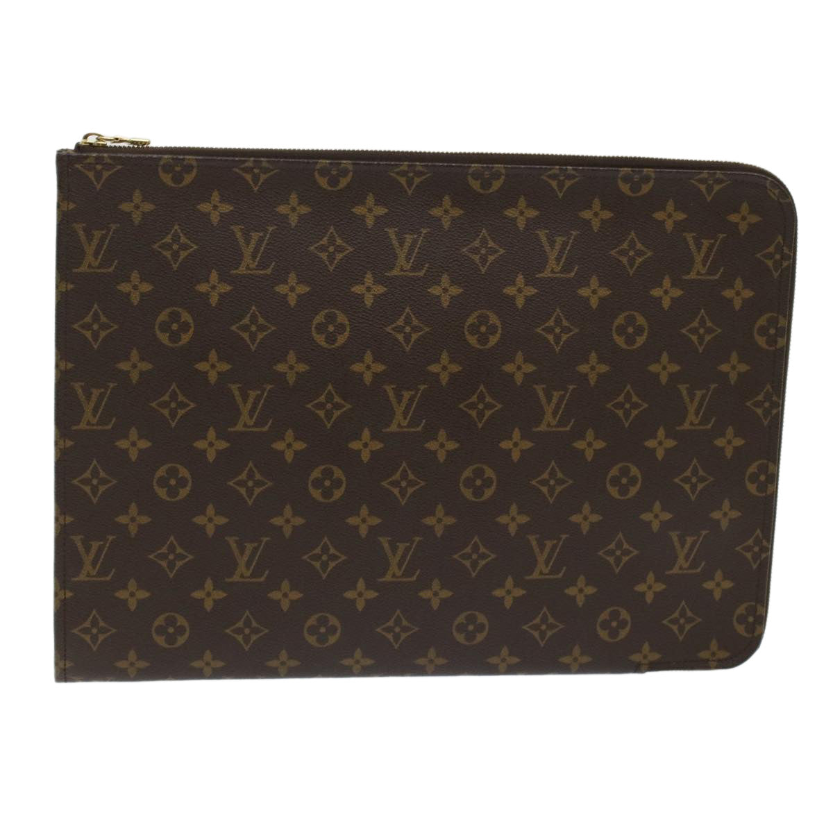 LOUIS VUITTON Monogram Posh Documents Clutch Bag M53456 LV Auth 45647A