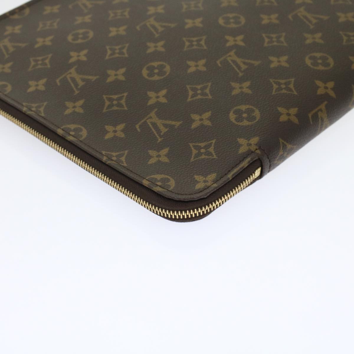 LOUIS VUITTON Monogram Posh Documents Clutch Bag M53456 LV Auth 45647A