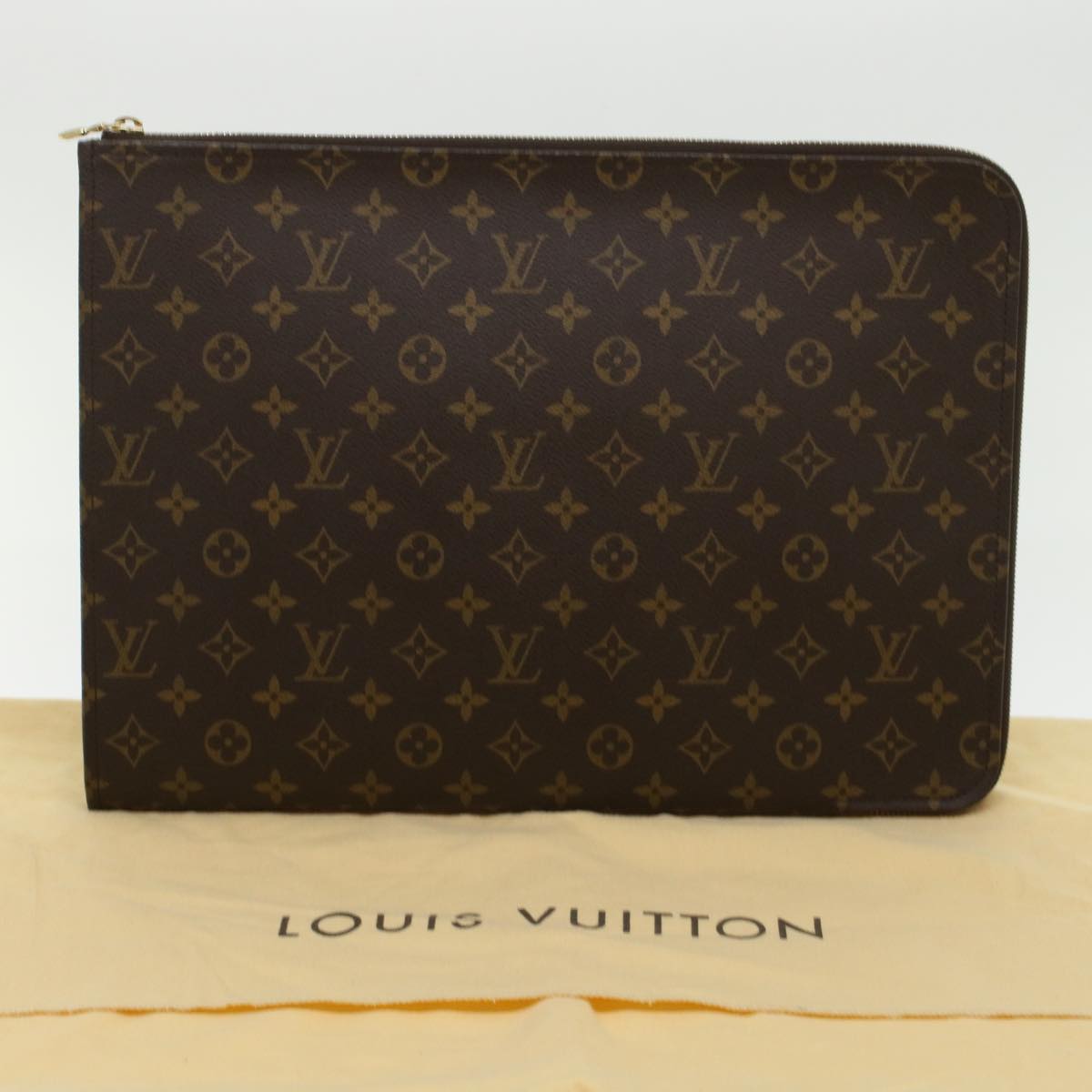 LOUIS VUITTON Monogram Posh Documents Clutch Bag M53456 LV Auth 45647A