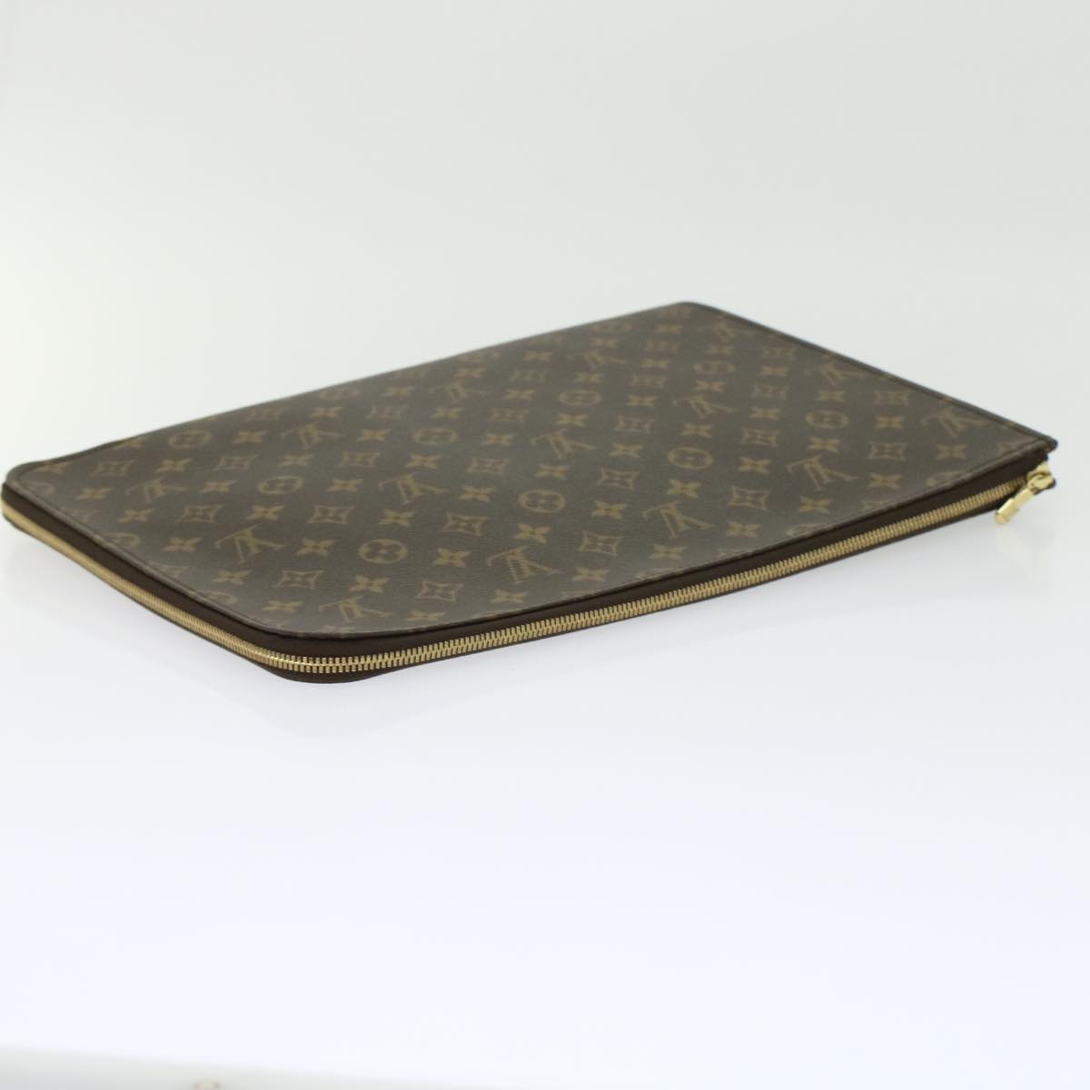 LOUIS VUITTON Monogram Posh Documents Clutch Bag M53456 LV Auth 45647A