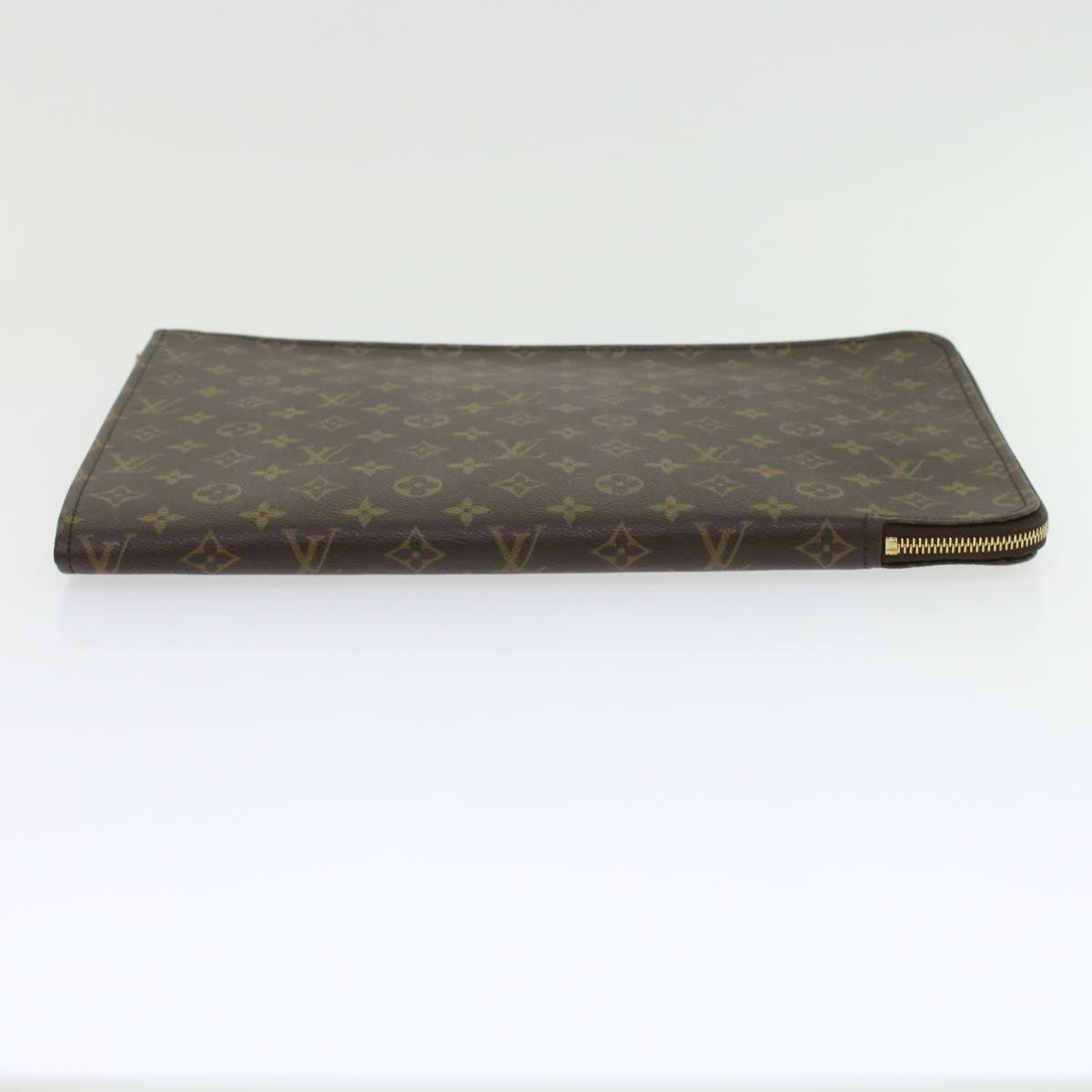 LOUIS VUITTON Monogram Posh Documents Clutch Bag M53456 LV Auth 45647A