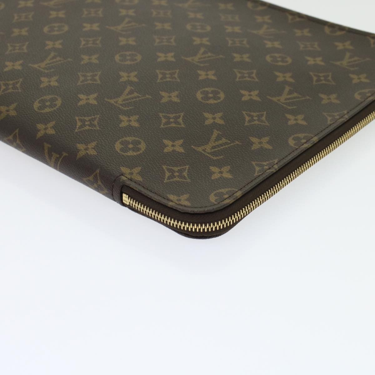 LOUIS VUITTON Monogram Posh Documents Clutch Bag M53456 LV Auth 45647A