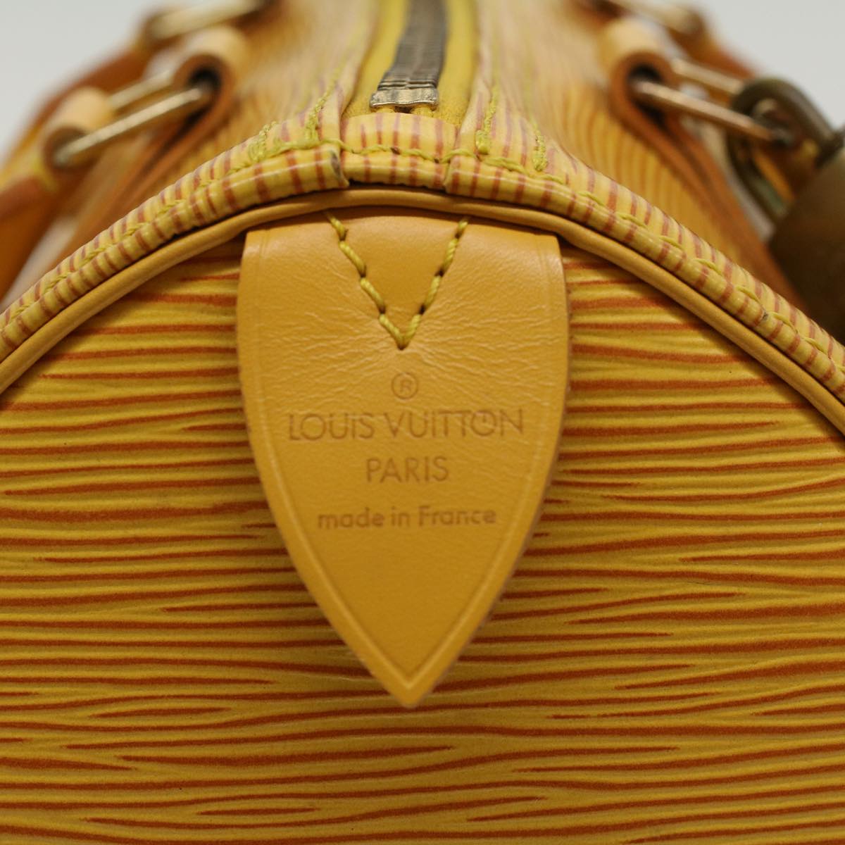 LOUIS VUITTON Epi Speedy 25 Hand Bag Tassili Yellow M43019 LV Auth 45649