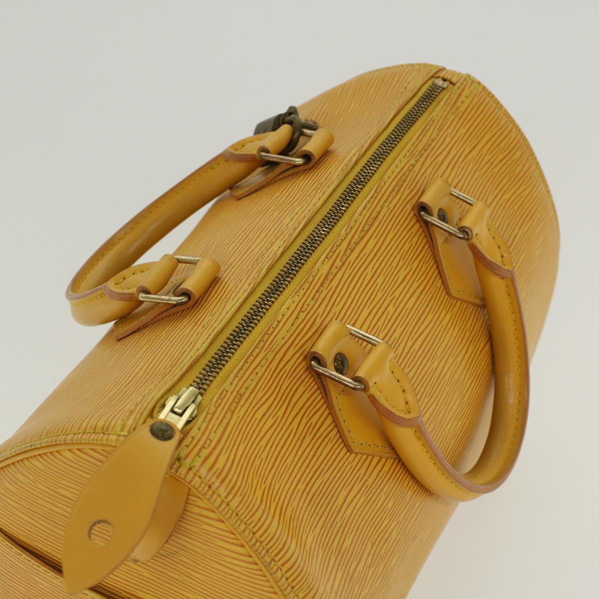 LOUIS VUITTON Epi Speedy 25 Hand Bag Tassili Yellow M43019 LV Auth 45649