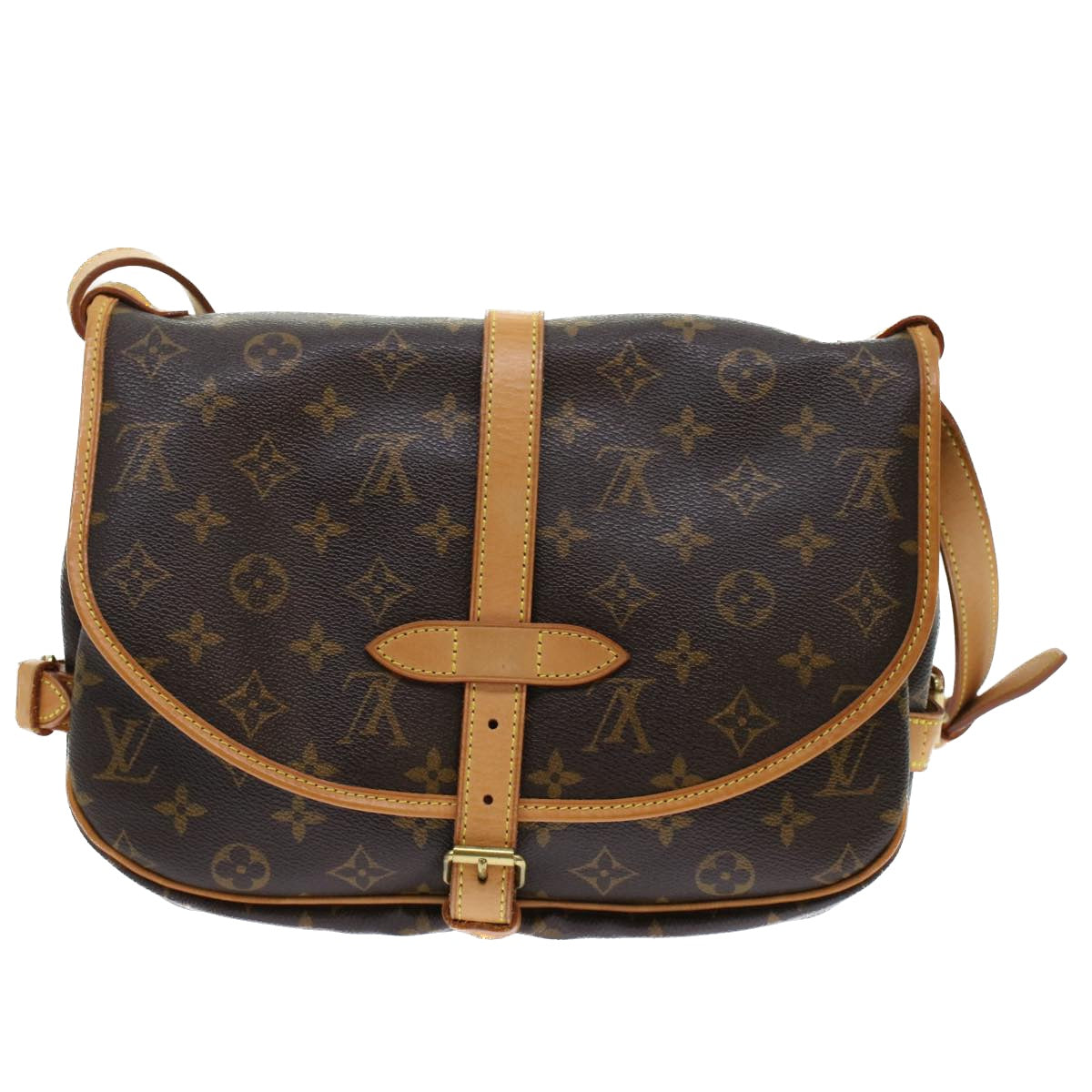 LOUIS VUITTON Monogram Saumur 30 Shoulder Bag M42256 LV Auth 45666A - 0