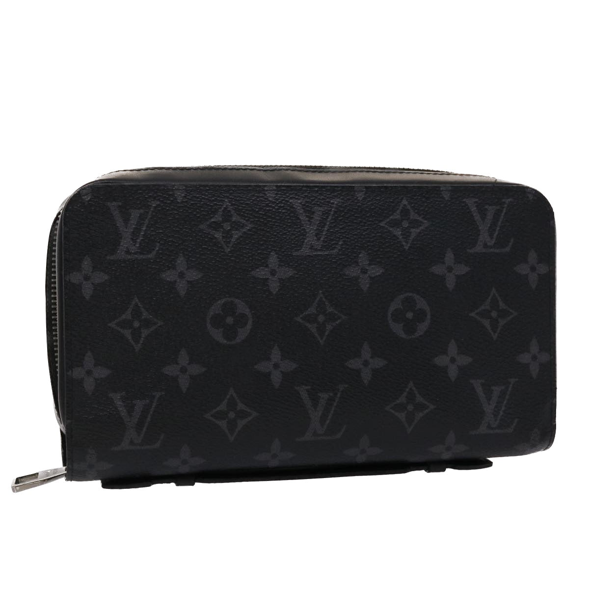 LOUIS VUITTON Monogram Eclipse Zippy XL Travel Case M61698 LV Auth 45688