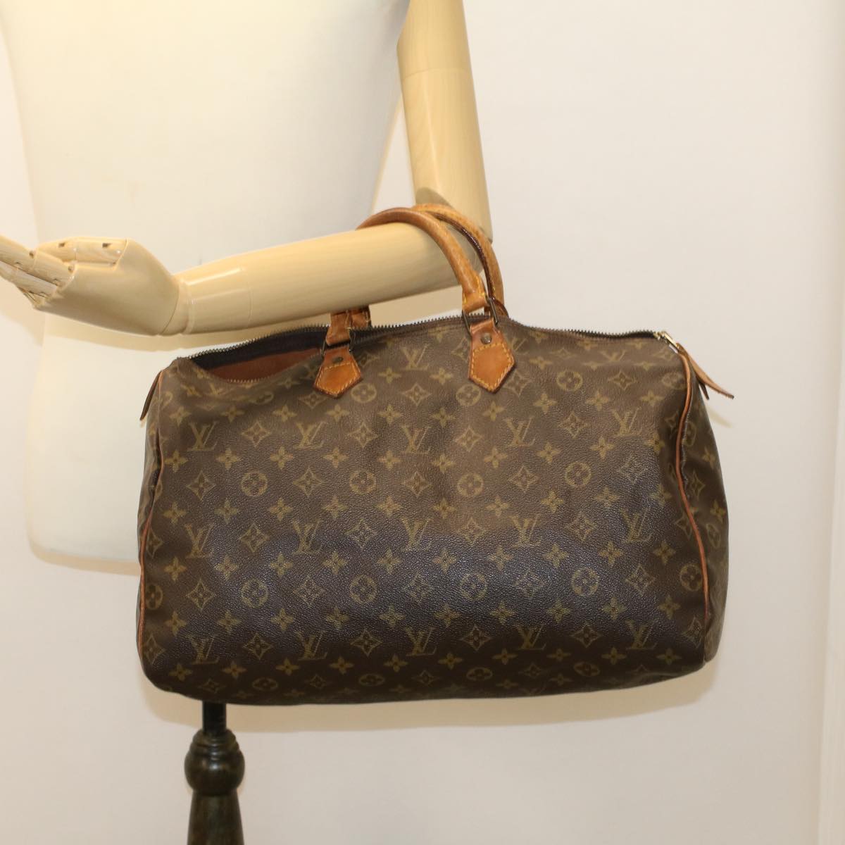 LOUIS VUITTON Monogram Speedy 40 Hand Bag M41522 LV Auth 45692