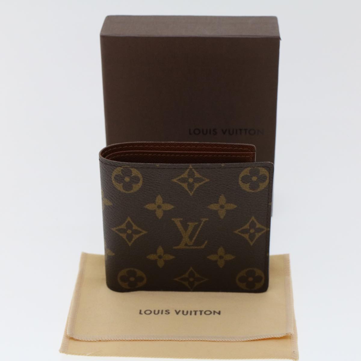 LOUIS VUITTON Monogram Portefeuille Marco Bifold Wallet M61675 LV Auth 45694