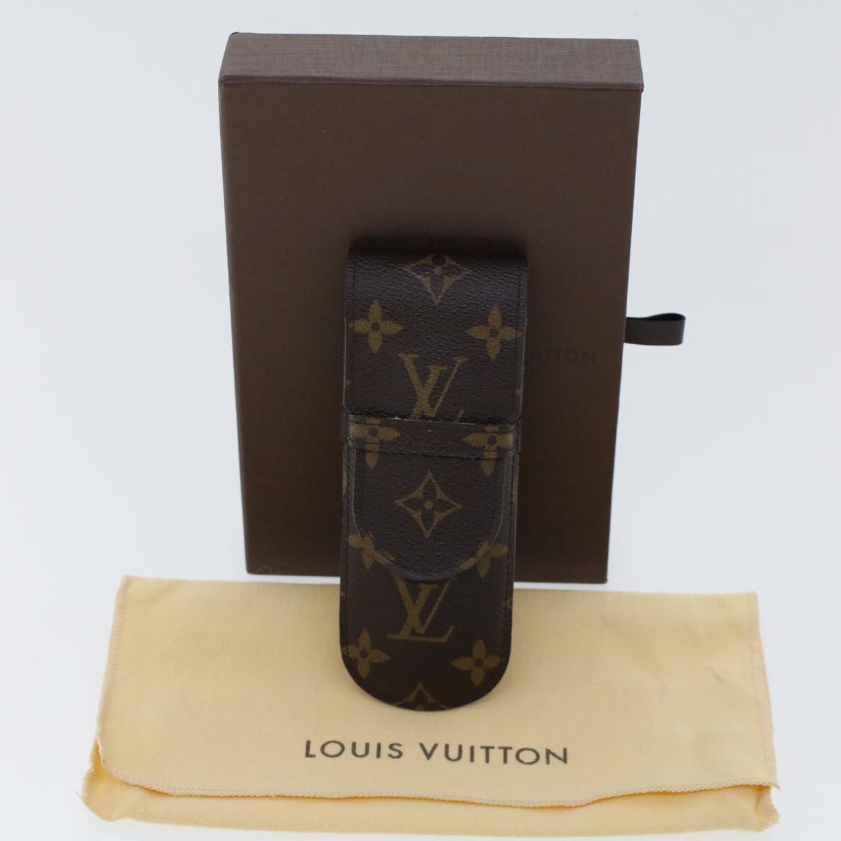 LOUIS VUITTON Monogram Etui Lunette Rabat Glasses Case M62970 LV Auth 45695