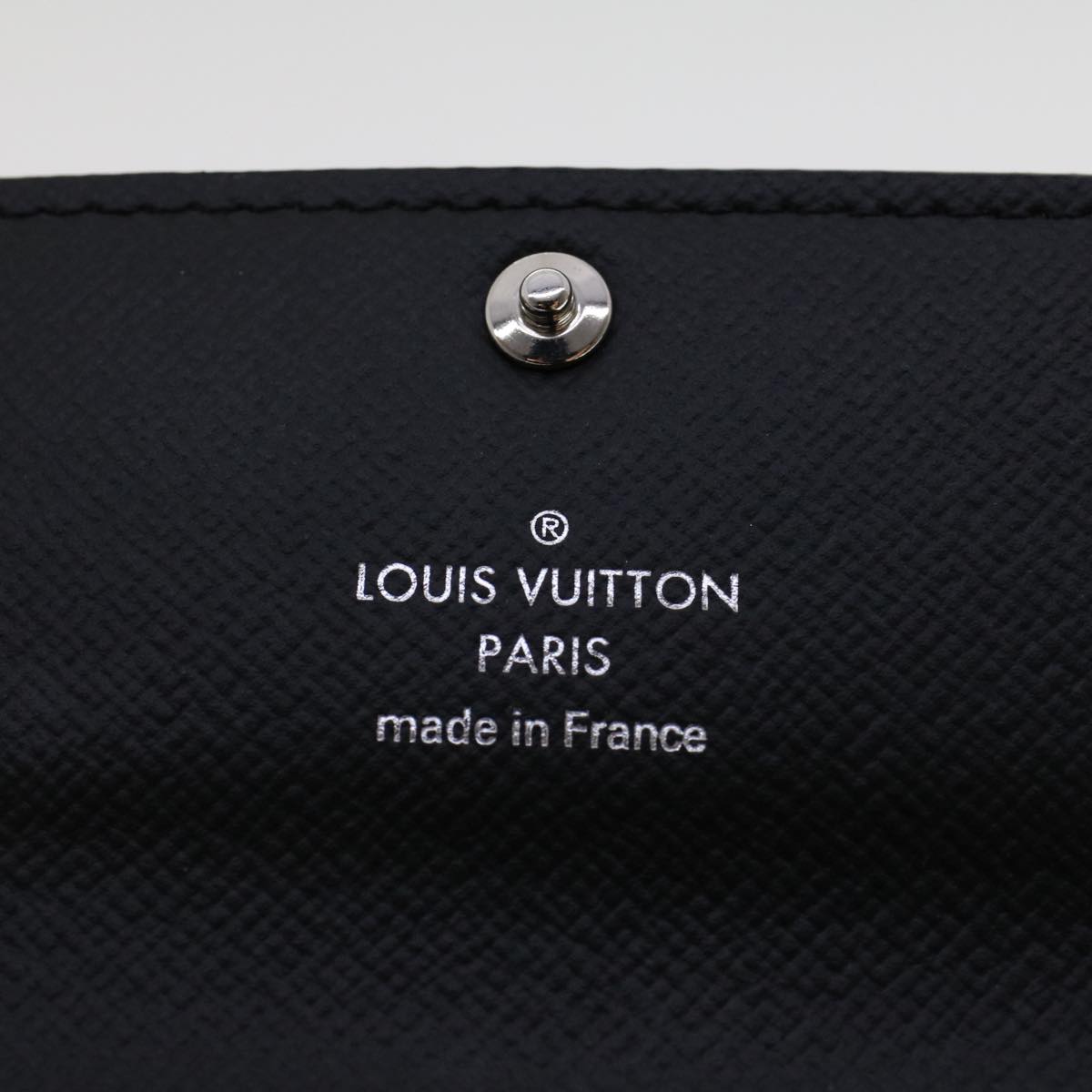 LOUIS VUITTON Monogram Eclipse Multicles6 Key Case M82603 LV Auth 45696A