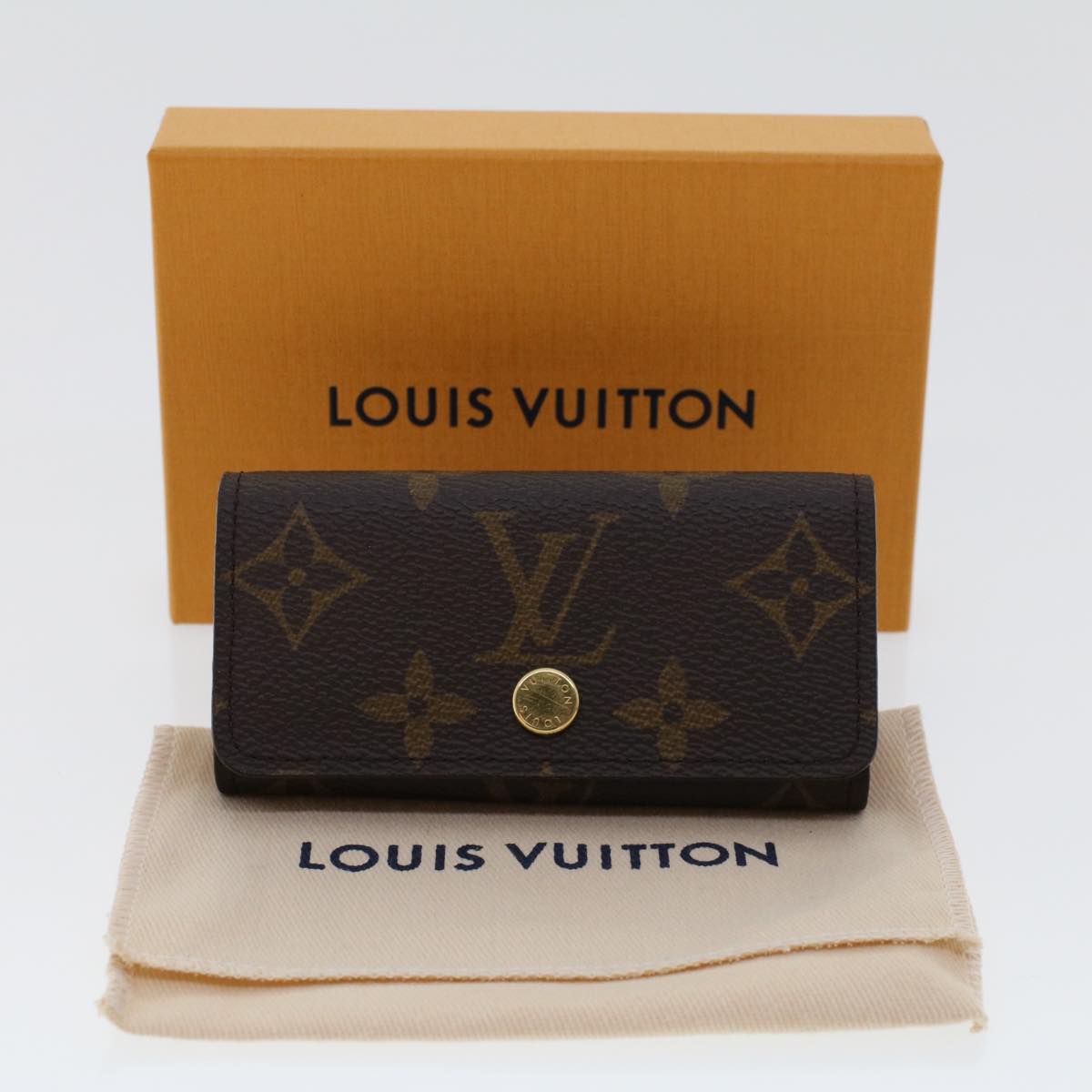 LOUIS VUITTON Monogram Multicles 4 Key Case M69517 LV Auth 45700