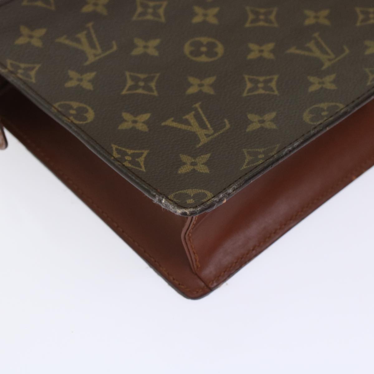 LOUIS VUITTON Monogram Pochette Homme Clutch Bag M51795 LV Auth 45702