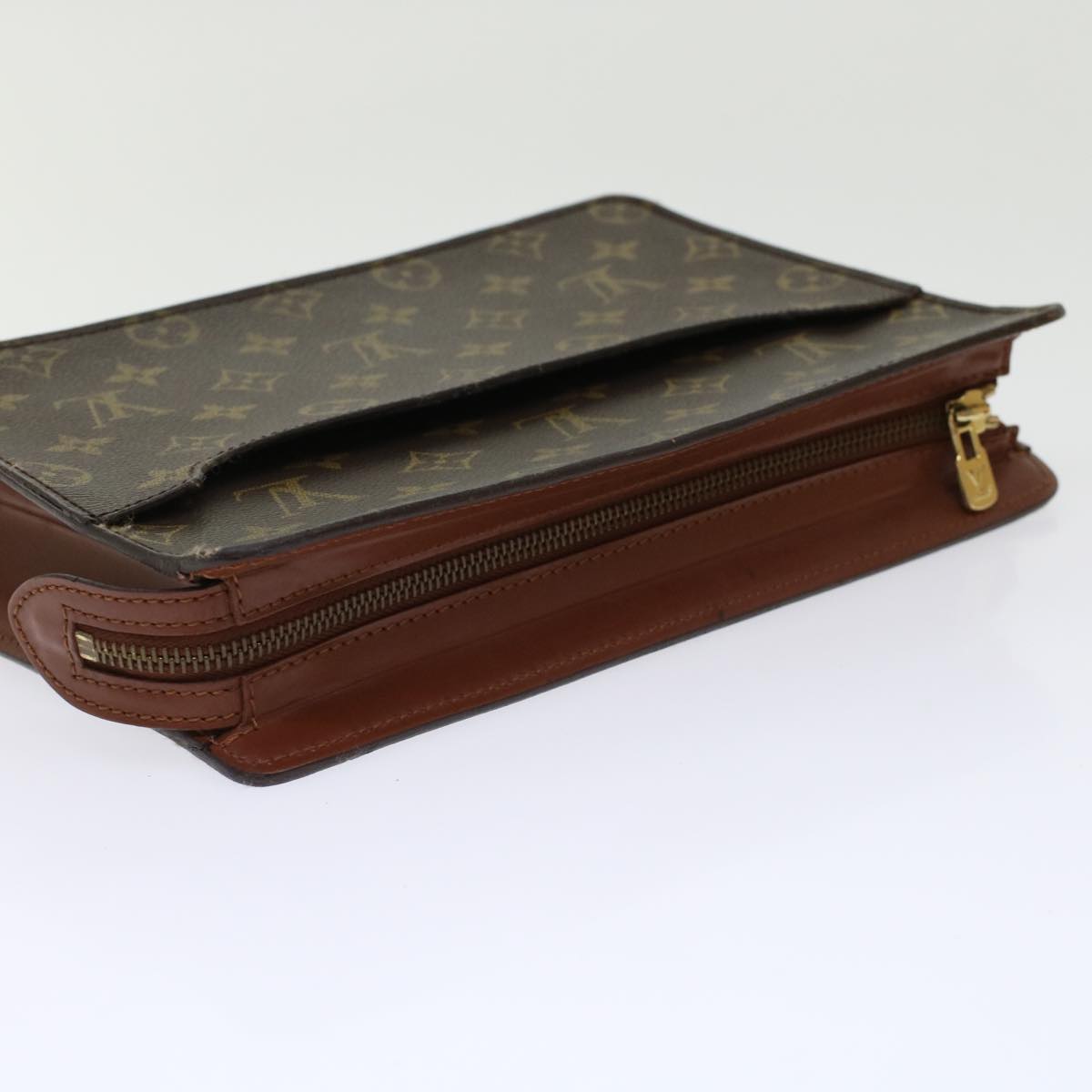 LOUIS VUITTON Monogram Pochette Homme Clutch Bag M51795 LV Auth 45702