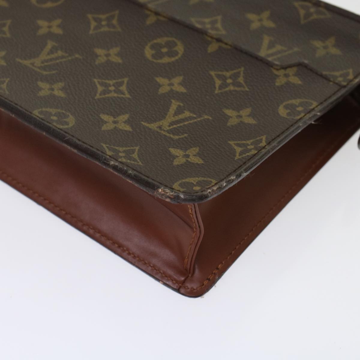 LOUIS VUITTON Monogram Pochette Homme Clutch Bag M51795 LV Auth 45702