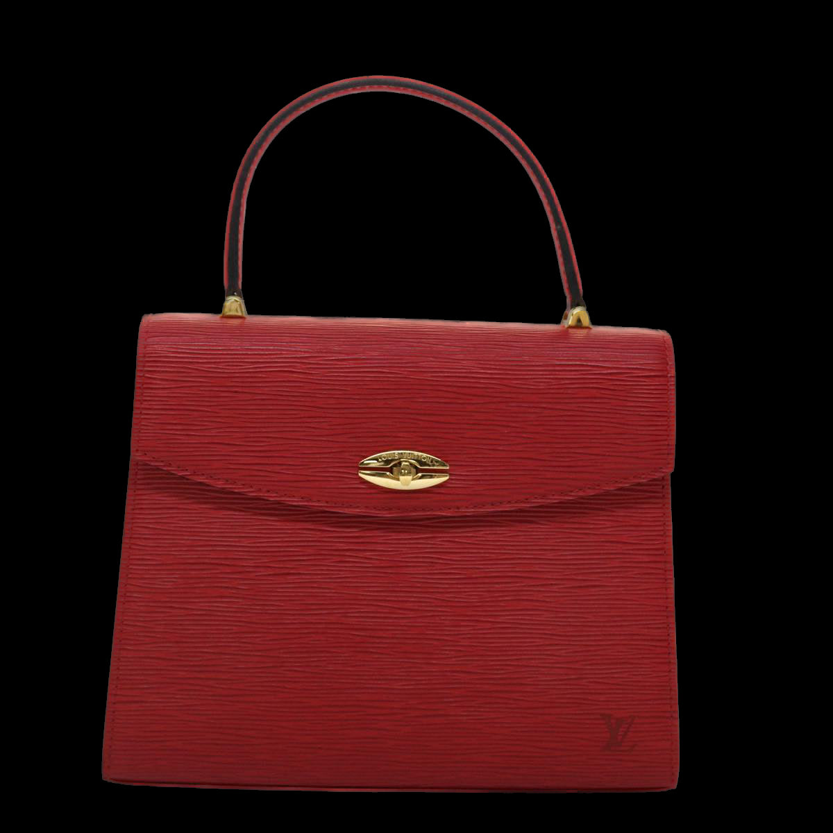 LOUIS VUITTON Epi Malesherbes Hand Bag Red M52377 LV Auth 45709