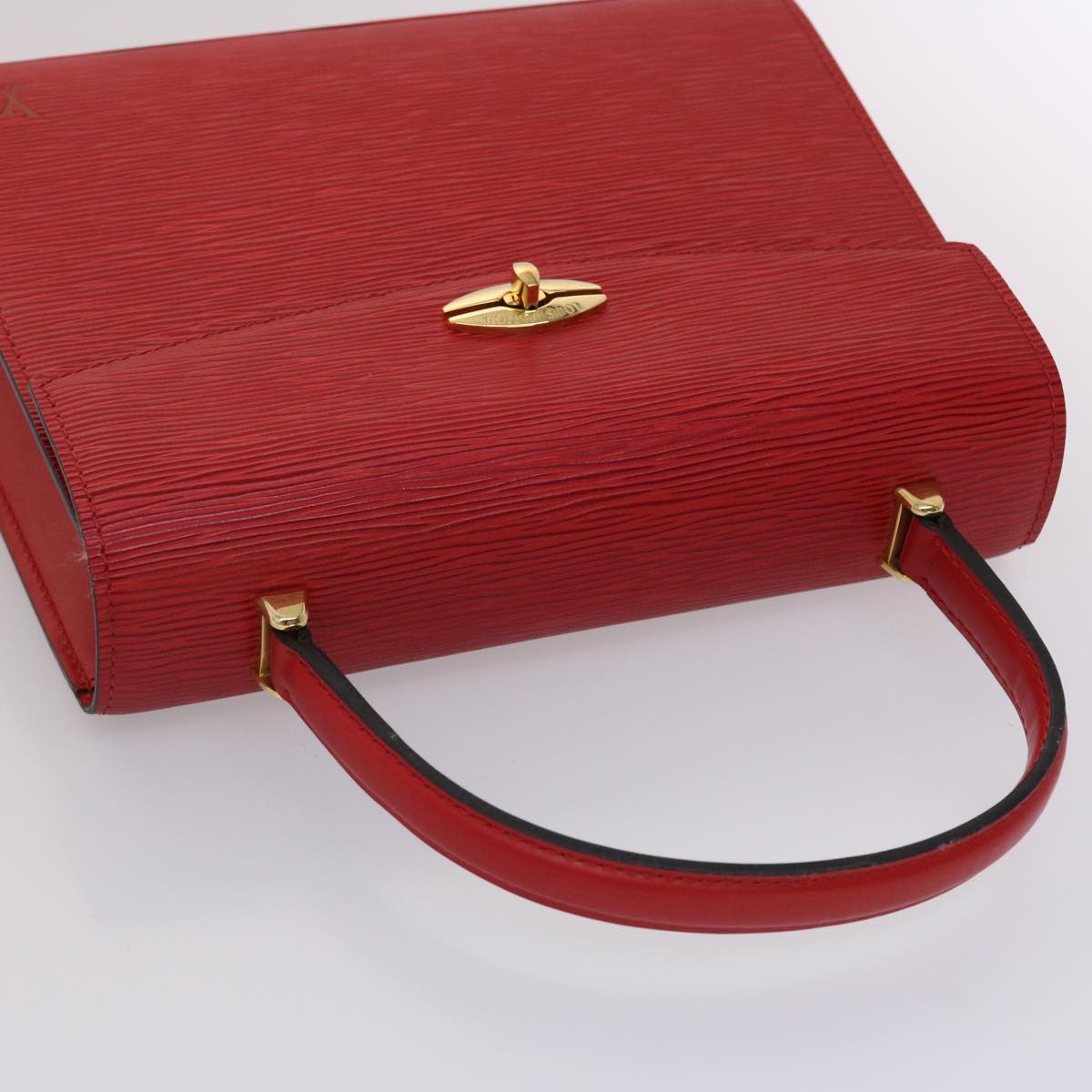 LOUIS VUITTON Epi Malesherbes Hand Bag Red M52377 LV Auth 45709